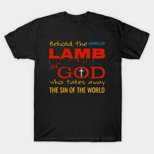 Jesus Lamb of God Bible Verse Christian Shirt T Shirts, Christian Gifts Store Shop, Christian Clothing Mask Wall Art, Christian Christmas Gift Store Shop T-Shirt T-Shirt T-Shirt